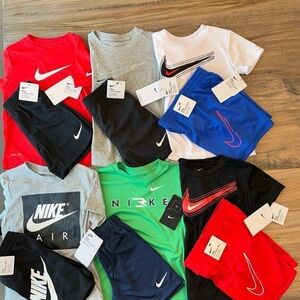 NWT’s Nike Boys shirt and shorts size 4t. Bundle